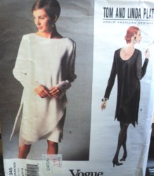 1345 PLATT PULLOVER LS TAPER DRESS,HANKI OVERLAY PATTERN 12-16